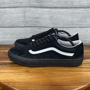 Vans Old Skool Pig Suede Black White Eco Dry Skate Shoe Men’s Sneaker Size 11.5